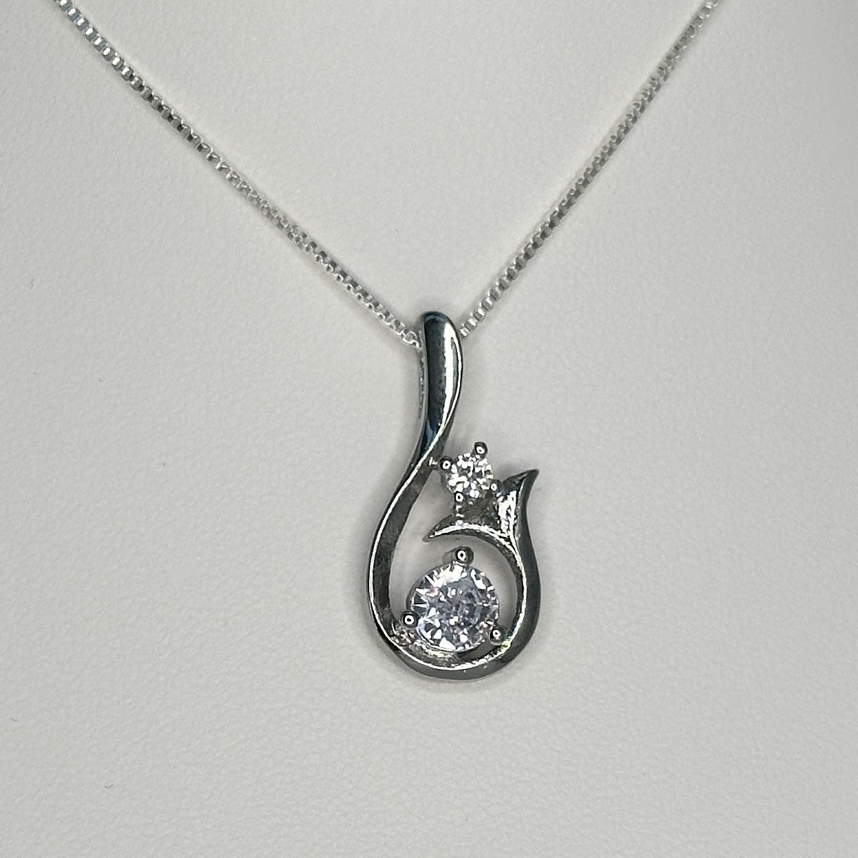 Mermaid Cubic Zirconia Pendant Necklace
