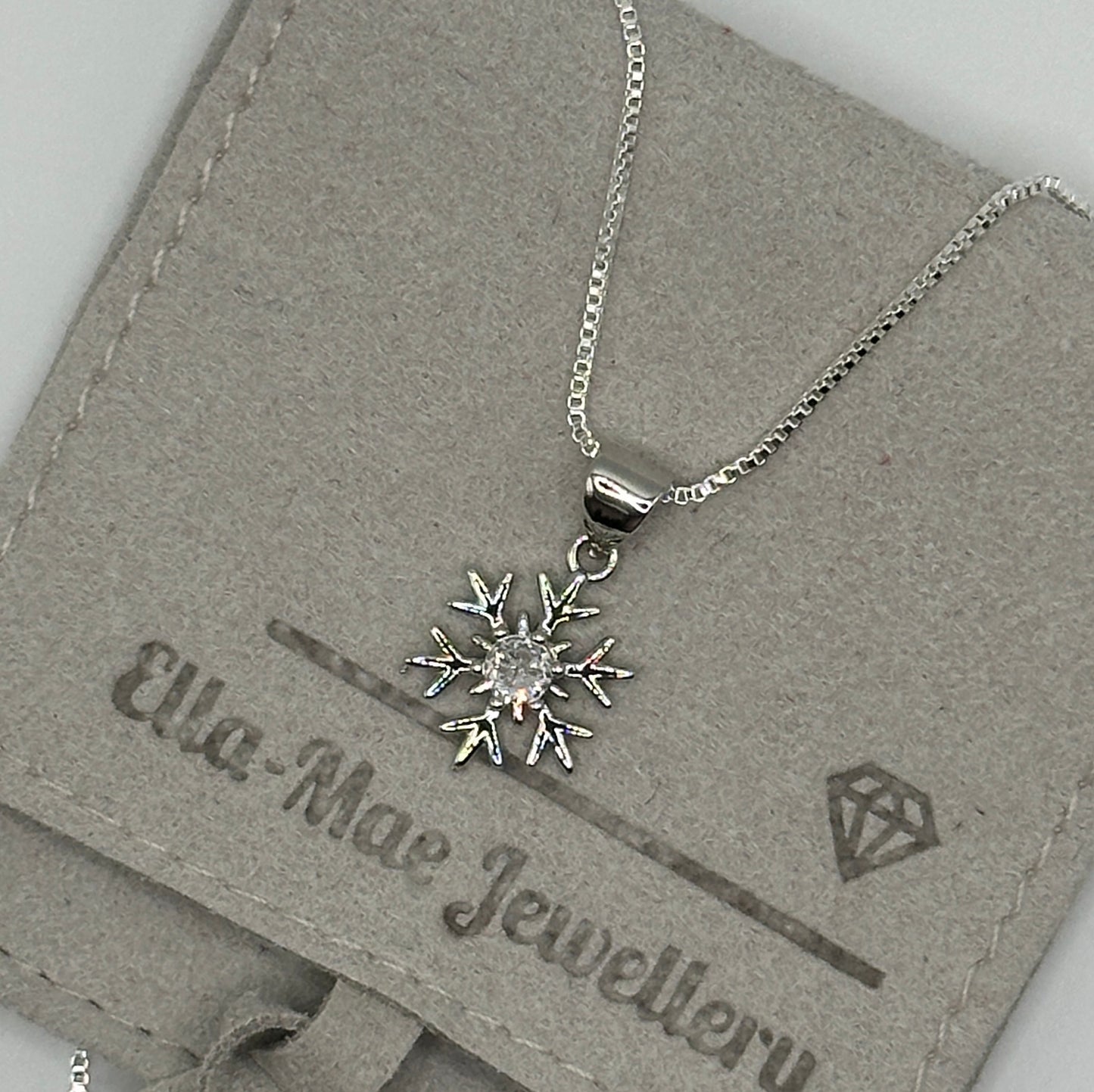 Silver Snowflake Necklace