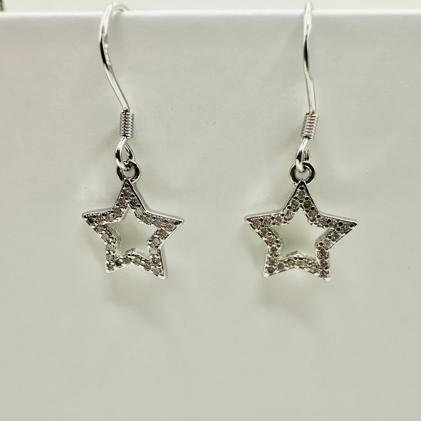 Crystal Star Dangling Earrings