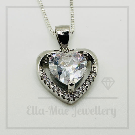 Crystal Heart Pendant