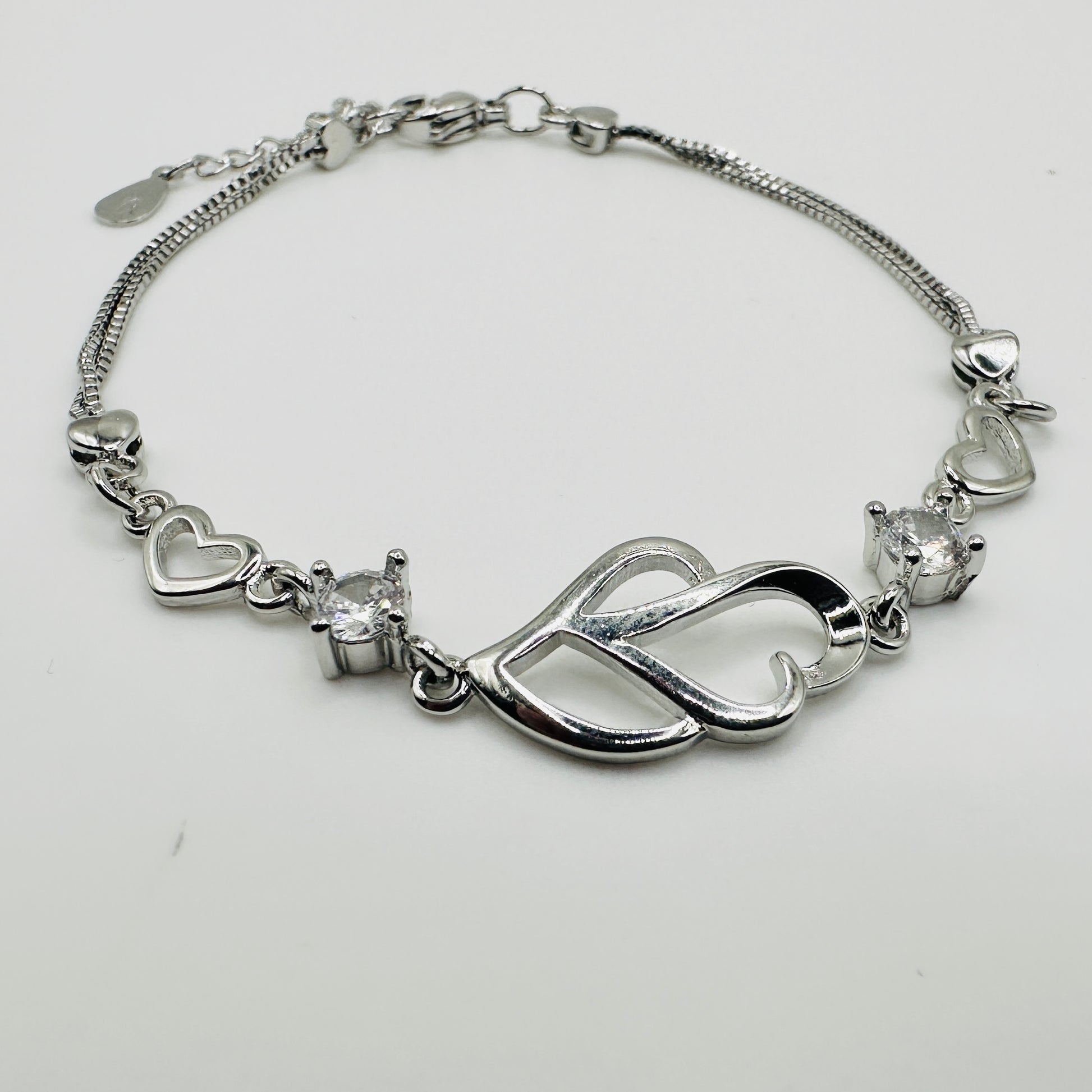 Double Heart Bracelet