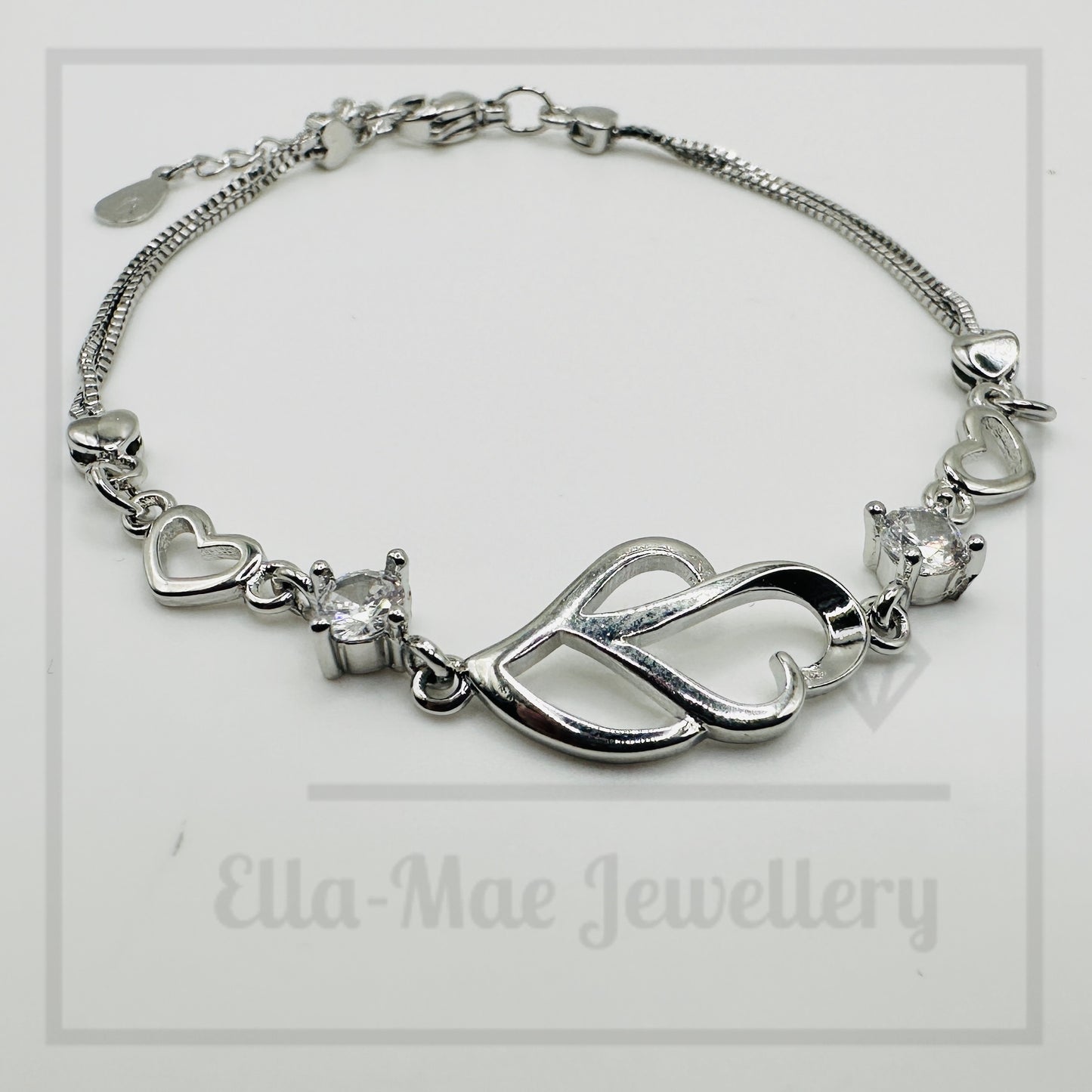 Double Heart Bracelet