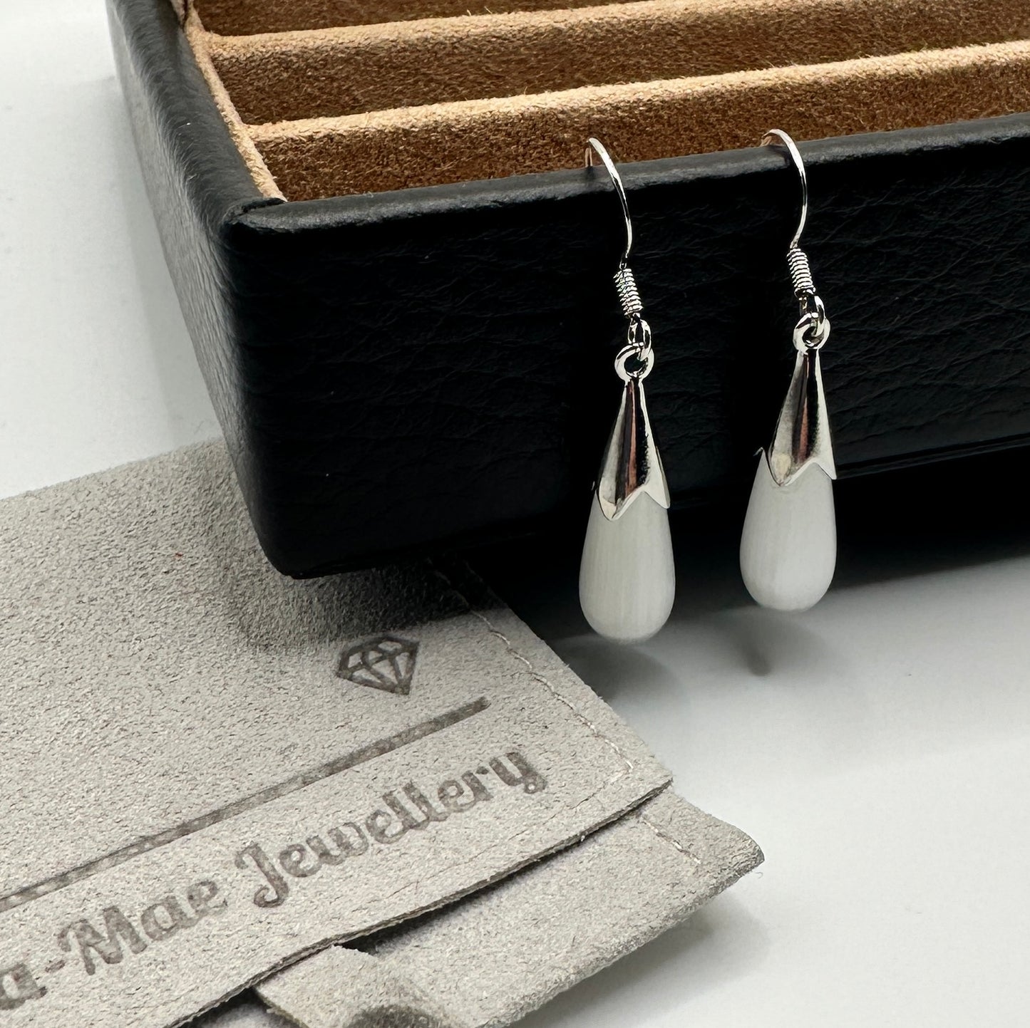 Moonstone Drop Dangling Earrings