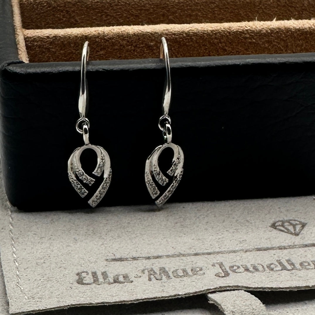 Crystal Tassel Drop Earrings Ella-Mae Jewellery - Main Image