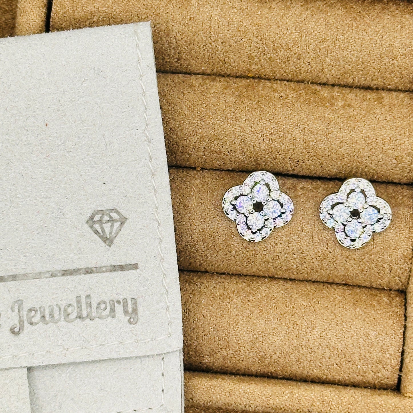 Fleur Crystal Stud Earrings