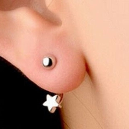 Floating Star Stud Earrings