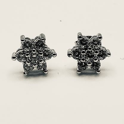 Daisy Crystal Cluster Stud Earrings