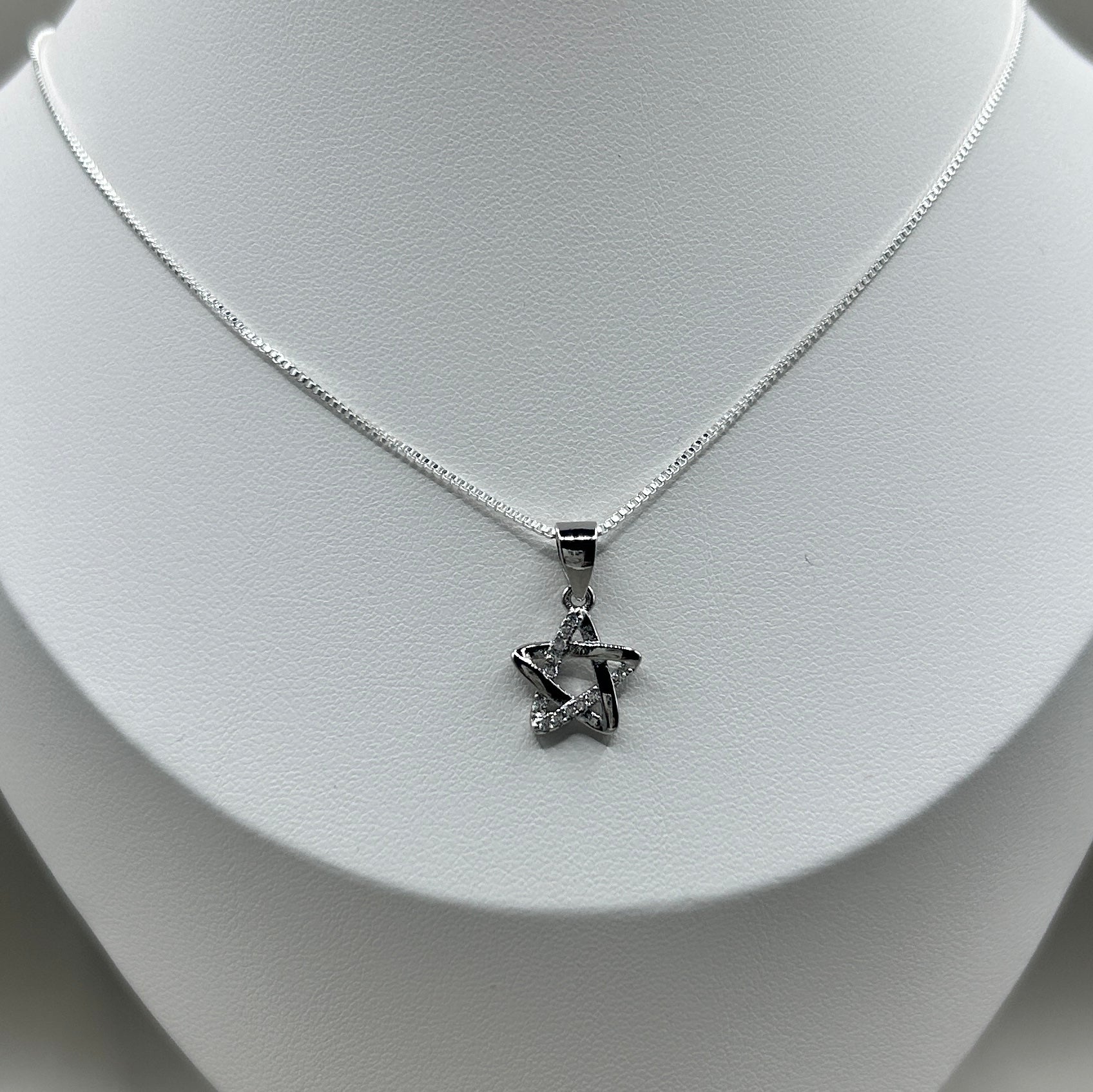 Celestial Star Pendant on Box Chain necklace