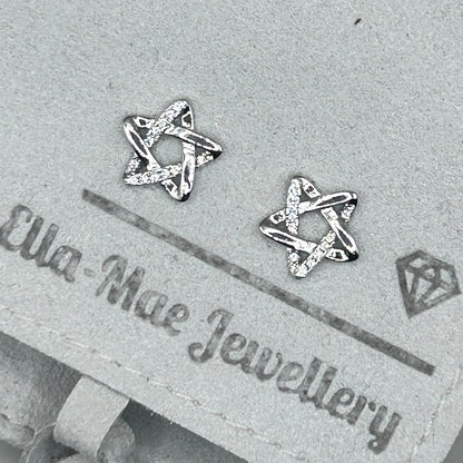 Celestial Star Pendant and Stud Earrings Set