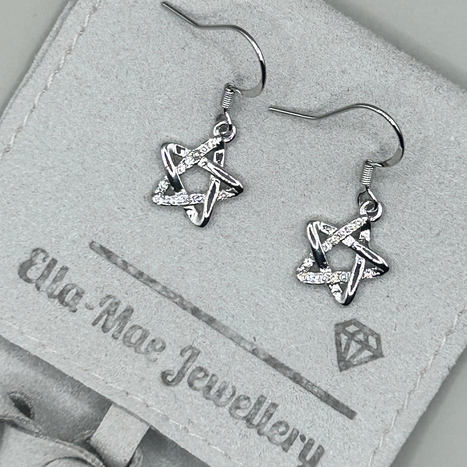 Celestial Star Dangling Earrings 