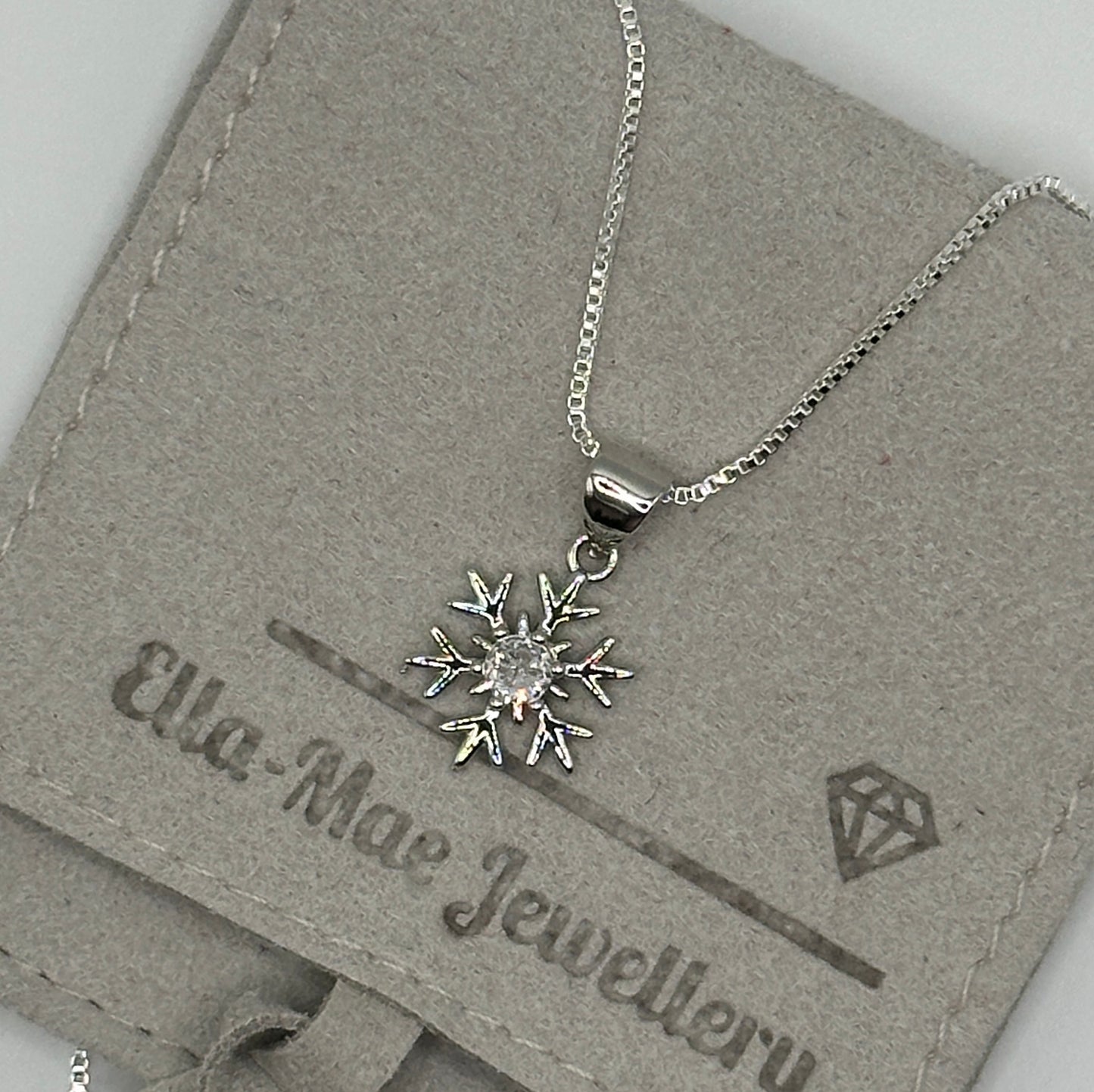 Silver Snowflake Necklace 